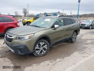 2021 Subaru Outback Touring with VIN 4S4BTAPCXM3168170, listed as a IAAI auction lot 41531798 with 0 mi miles. Bid and sale history available at carsss.com. Image 2.