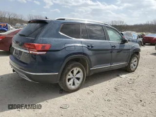2018 Volkswagen Atlas SEL with VIN 1V2MR2CA4JC526735, listed as a Copart auction lot 48116255 with 121,838 mi miles and Salvage title. Bid and sale history available at DreamBid. Image 3.
