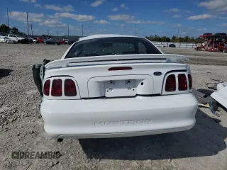 1998 Ford Mustang with VIN 1FAFP4045WF260082, listed as a Copart auction lot 72363433 with 38,643 mi miles and Salvage title. Bid and sale history available at DreamBid. Image 6.