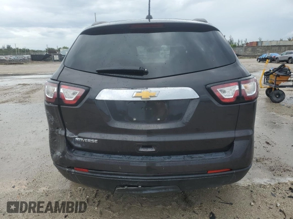 2017 Chevrolet Traverse LS z VIN 1GNKRFED8HJ156393, wystawiony jako Copart lot #56625875 z przebiegiem 92 125 mil mil oraz Szkoda całkowita • Salvage title. Historia ofert i sprzedaży dostępna na DreamBid. Obrazek 6.