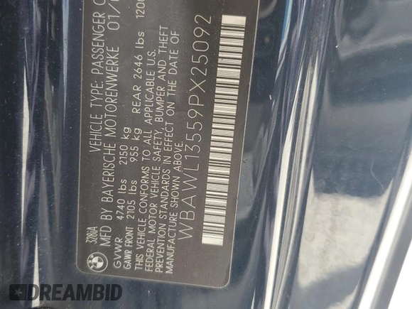 2009 BMW 3 Series 328i z VIN WBAWL13559PX25092, wystawiony jako Copart lot #61066185 z przebiegiem 101 259 mil mil oraz Szkoda całkowita • Salvage title. Historia ofert i sprzedaży dostępna na DreamBid. Obrazek 12.