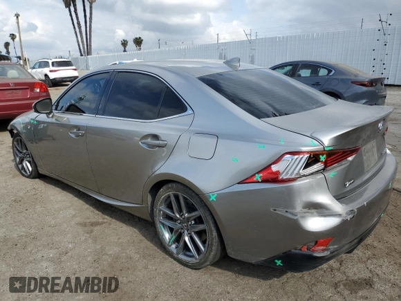 2017 Lexus IS 200t with VIN JTHBA1D26H5044010, listed as a Copart auction lot 54601235 with 59,258 mi miles and Salvage Title. Bid and sale history available at DreamBid. Image 2.