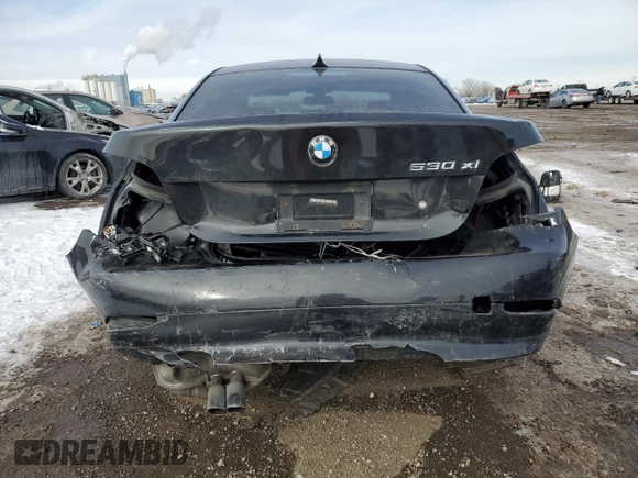 2007 BMW 5 Series 530xi with VIN WBANF73517CU25107, listed as a Copart auction lot 45581435 with 249,612 mi miles and Salvage Title. Bid and sale history available at carsss.com. Image 6.