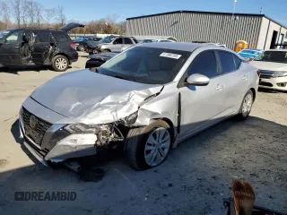 2020 Nissan Sentra S with VIN 3N1AB8BV5LY244794, listed as a Copart auction lot 47380785 with 72,841 mi miles and Salvage Title. Bid and sale history available at carsss.com. Image 1.