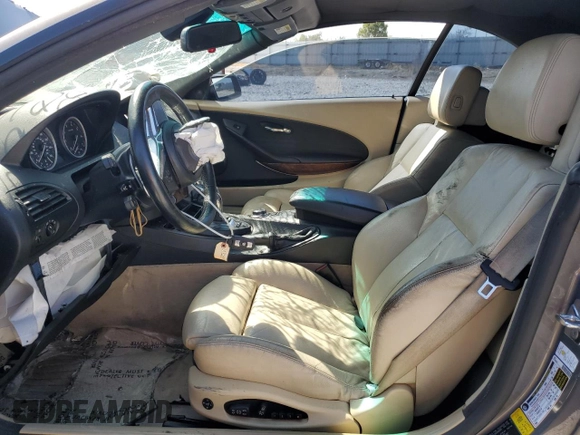 2008 BMW 6 Series 650i with VIN WBAEB53588CX63265, listed as a Copart auction lot 73681864 with Not Provided miles and Salvage Title. Bid and sale history available at DreamBid. Image 7.