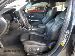 2021 BMW 3 Series M340i with VIN 3MW5U7J05M8C17621, listed as a Copart auction lot 49917805 with 0 mi miles and Salvage Title. Bid and sale history available at carsss.com. Image 7.
