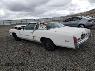1975 Cadillac Eldorado z VIN 6L47S5Q245199, wystawiony jako Copart lot #51089325 z przebiegiem 2991 mil mil oraz Tytuł czysty. Historia ofert i sprzedaży dostępna na DreamBid. Obrazek 2.