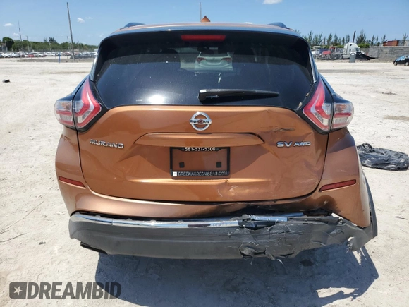 2015 Nissan Murano SV z VIN 5N1AZ2MH7FN200113, wystawiony jako Copart lot #55986595 z przebiegiem 155 645 mil mil oraz Szkoda całkowita • Salvage title. Historia ofert i sprzedaży dostępna na DreamBid. Obrazek 6.