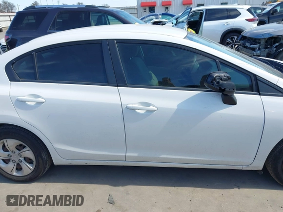 2013 Honda Civic LX with VIN 2HGFB2F57DH580580, listed as a IAAI auction lot 41673421 with 148,675 mi miles and . Bid and sale history available at DreamBid. Image 13.