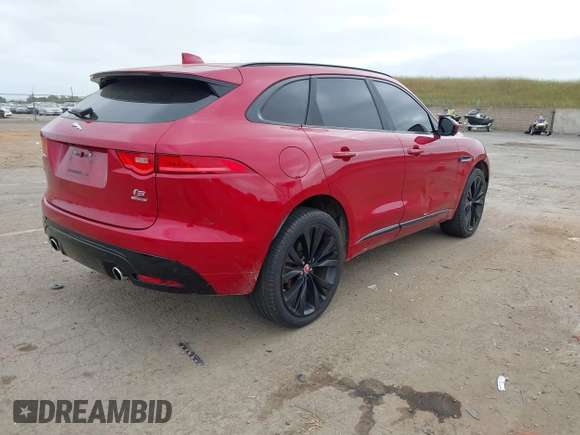 2017 Jaguar F-Pace S with VIN SADCM2BV8HA099750, listed as a IAAI auction lot 42035692 with 63,301 mi miles and . Bid and sale history available at DreamBid. Image 4.
