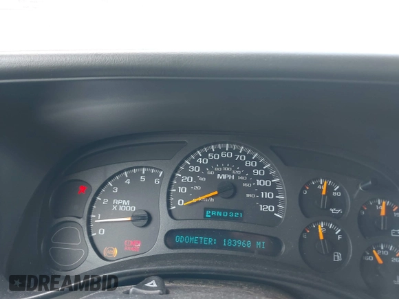 2003 Chevrolet Silverado 1500 LT with VIN 2GCEK19T531343401, listed as a IAAI auction lot 42080760 with 183,960 mi miles. Bid and sale history available at carsss.com. Image 7.