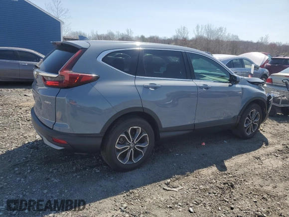 2021 Honda CR-V EX-L with VIN 2HKRW2H82MH625603, listed as a Copart auction lot 51992075 with 32,482 mi miles and Salvage Title. Bid and sale history available at DreamBid. Image 3.