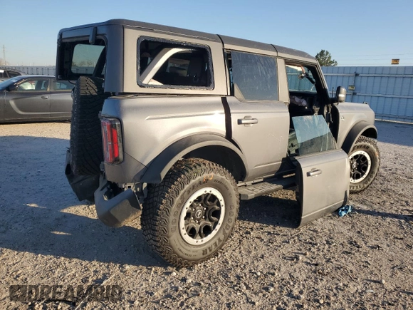 2021 Ford Bronco с VIN 1FMEE5DP7MLB03461, выставлен на аукционе Copart как лот 38855184 с пробегом 6 684 миль миль и Списание • Salvage title. История ставок и продаж доступна на DreamBid. Изображение 3.