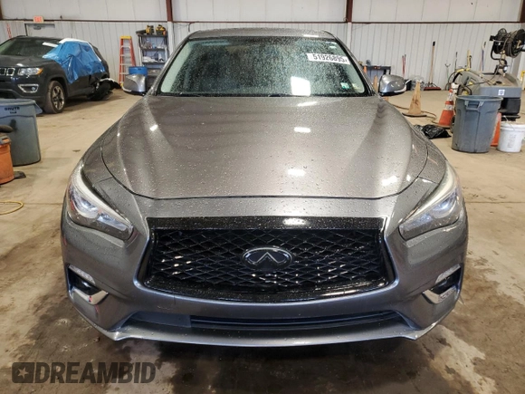 2019 Infiniti Q50 Luxe with VIN JN1EV7AP4KM519630, listed as a Copart auction lot 51926895 with 92,947 mi miles and Salvage title. Bid and sale history available at DreamBid. Image 5.