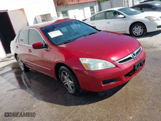 2007 Honda Accord Sdn LX SE with VIN 1HGCM56367A165458, listed as a IAAI auction lot 41767342 with 319,480 mi miles. Bid and sale history available at carsss.com. Image 1.