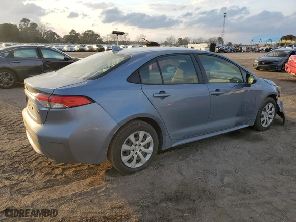 2022 Toyota Corolla LE with VIN JTDEPMAE8N3002068, listed as a Copart auction lot 44921435 with 103,808 mi miles and Salvage Title. Bid and sale history available at carsss.com. Image 3.