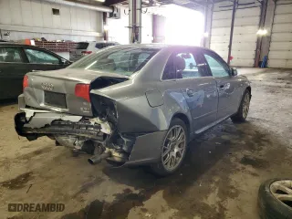 2008 Audi A4 2.0T with VIN WAUDF78E38A066506, listed as a Copart auction lot 46342365 with 185,002 mi miles and Salvage Title. Bid and sale history available at carsss.com. Image 3.