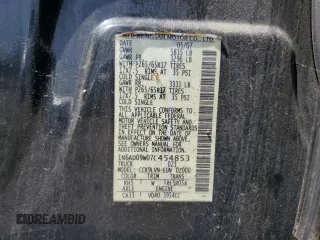2007 Nissan Frontier SE with VIN 1N6AD09W07C454853, listed as a Copart auction lot 54301405 with 187,861 mi miles and Clean Title. Bid and sale history available at carsss.com. Image 12.