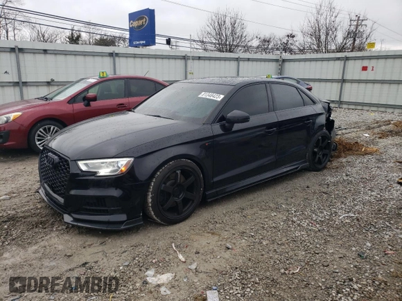 2020 Audi A3 Sedan S line Premium with VIN WAUBEGFF8LA004744, listed as a Copart auction lot 81348423 with 82,499 mi miles. Bid and sale history available at carsss.com. Image 1.