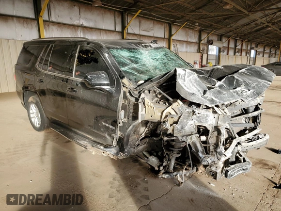 2021 Chevrolet Tahoe LT with VIN 1GNSCNKD6MR234195, listed as a Copart auction lot 43802165 with 67,511 mi miles and Salvage title. Bid and sale history available at DreamBid. Image 4.