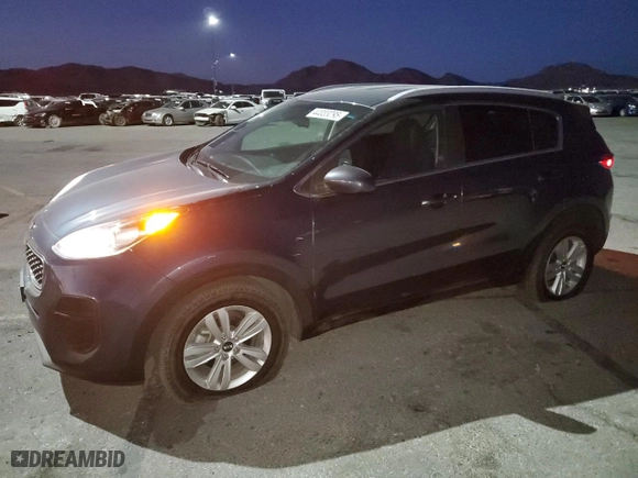 2019 Kia Sportage LX with VIN KNDPM3AC4K7625489, listed as a Copart auction lot 44033295 with 50818 miles and Salvage Title. Bid and sale history available at carsss.com. Image 1.
