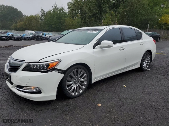 2016 Acura RLX Advance Pkg with VIN JH4KC1F96GC000085, listed as a Copart auction lot 73404314 with 18,419 mi miles and Salvage Title. Bid and sale history available at carsss.com. Image 1.