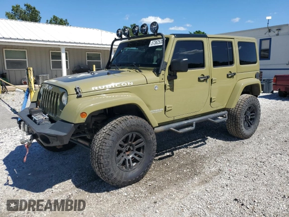 2013 Jeep Wrangler Unlimited Rubicon with VIN 1C4BJWFG0DL587057, listed as a Copart auction lot 57362535 with 102,684 mi miles and Salvage title. Bid and sale history available at DreamBid. Image 1.