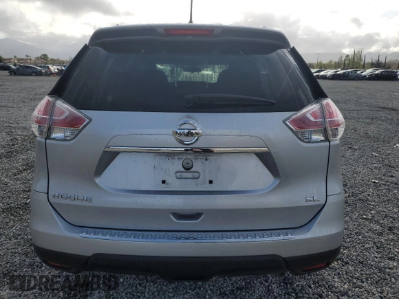 2016 Nissan Rogue SL with VIN 5N1AT2MT0GC744715, listed as a Copart auction lot 51742325 with 52,052 mi miles and Salvage Title. Bid and sale history available at carsss.com. Image 6.