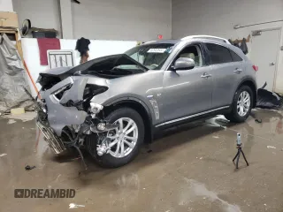 2014 Infiniti QX70 with VIN JN8CS1MW5EM412429, listed as a Copart auction lot 82933934 with Not Provided miles and Salvage Title. Bid and sale history available at carsss.com. Image 1.