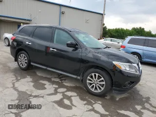 2014 Nissan Pathfinder S with VIN 5N1AR2MN1EC674574, listed as a Copart auction lot 56566035 with 183,977 mi miles and Salvage title. Bid and sale history available at DreamBid. Image 4.