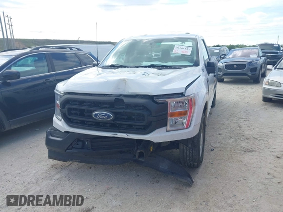 2022 Ford F-150 XL with VIN 1FTMF1CB5NKE95567, listed as a IAAI auction lot 41561435 with 54,497 mi miles. Bid and sale history available at carsss.com. Image 6.