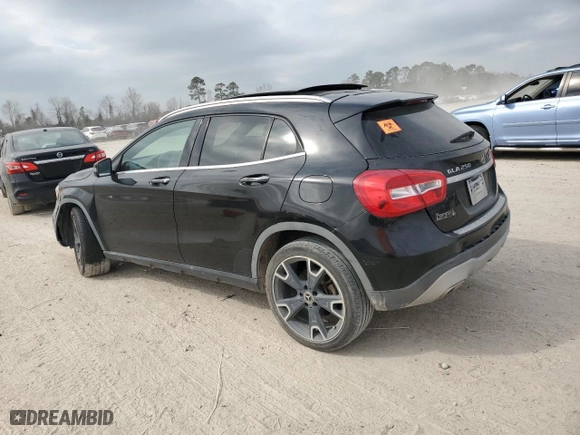 2018 Mercedes-Benz GLA with VIN WDCTG4EB3JJ385344, listed as a Copart auction lot 44892275 with 83,785 mi miles and Salvage Title. Bid and sale history available at carsss.com. Image 2.
