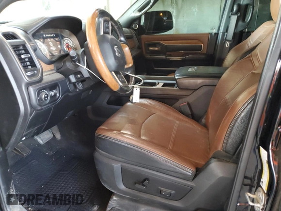2019 Ram 2500 Longhorn with VIN 3C6UR5PL3KG644764, listed as a Copart auction lot 59995335 with 93,029 mi miles and Salvage title. Bid and sale history available at DreamBid. Image 7.