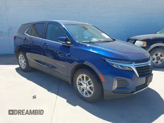 2022 Chevrolet Equinox LT z VIN 2GNAXJEV9N6126437, wystawiony jako IAAI lot #42251670 z przebiegiem 72 871 mil mil oraz . Historia ofert i sprzedaży dostępna na DreamBid. Obrazek 1.