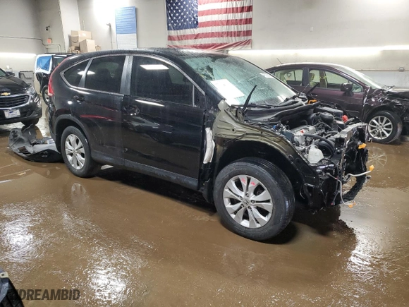2013 Honda CR-V EX with VIN 2HKRM4H55DH625182, listed as a Copart auction lot 48589405 with 89,128 mi miles and Salvage Title. Bid and sale history available at carsss.com. Image 4.