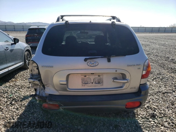 2003 Hyundai Santa Fe GLS with VIN KM8SC73D23U442536, listed as a Copart auction lot 53171725 with 131,554 mi miles and Salvage title. Bid and sale history available at DreamBid. Image 6.