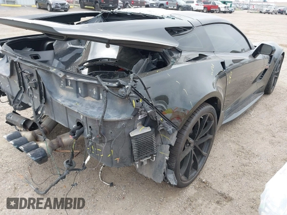 2019 Chevrolet Corvette Grand Sport 1LT with VIN 1G1YW2D75K5112067, listed as a IAAI auction lot 42087555 with Not provided miles and . Bid and sale history available at DreamBid. Image 4.