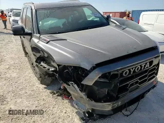 2023 Toyota Sequoia SR5 with VIN 7SVAAABA3PX018996, listed as a Copart auction lot 75094134 with 13,285 mi miles and Salvage Title. Bid and sale history available at carsss.com. Image 11.