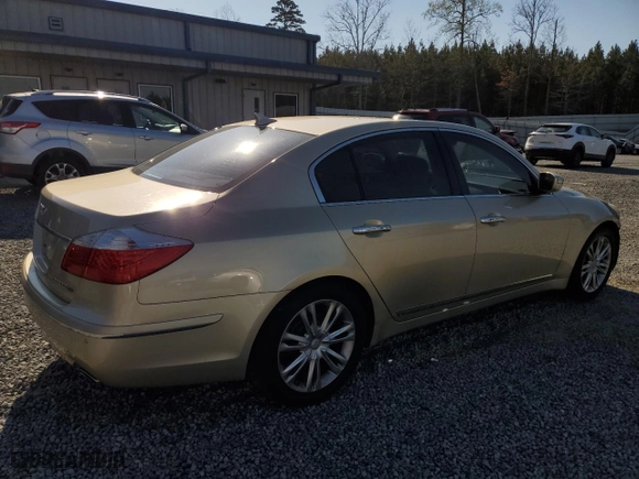 2011 Hyundai Genesis with VIN KMHGC4DF1BU131036, listed as a Copart auction lot 50134975 with 136,793 mi miles and Salvage Title. Bid and sale history available at carsss.com. Image 3.