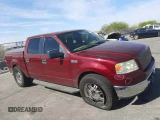 2006 Ford F-150 XLT with VIN 1FTPW12556KB24158, listed as a Copart auction lot 58204215 with 156,338 mi miles and Salvage title. Bid and sale history available at DreamBid. Image 4.