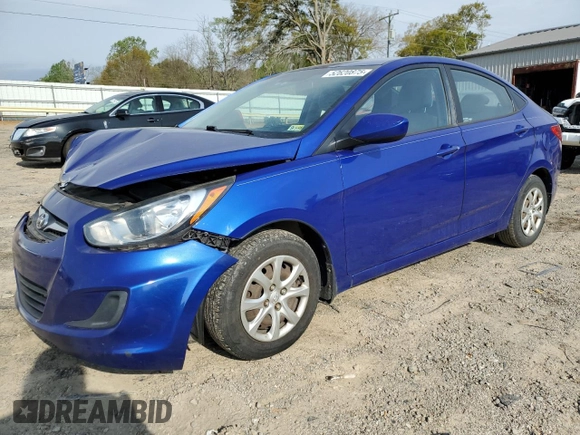 2013 Hyundai Accent GLS with VIN KMHCT4AE5DU400569, listed as a Copart auction lot 52620875 with 148,898 mi miles and Salvage Title. Bid and sale history available at carsss.com. Image 1.