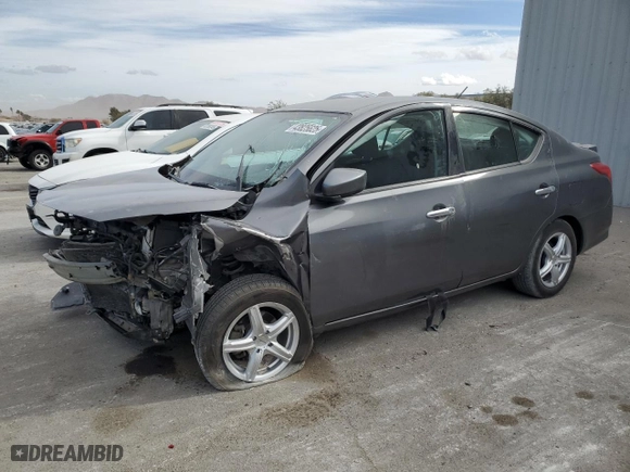 2017 Nissan Versa Sedan SV with VIN 3N1CN7AP6HL876821, listed as a Copart auction lot 43825625 with 69,488 mi miles and Salvage Title. Bid and sale history available at carsss.com. Image 1.