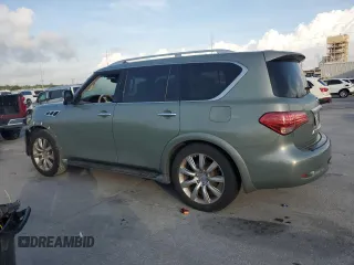2012 Infiniti QX56 7-passenger with VIN JN8AZ2NF7C9515536, listed as a Copart auction lot 54954855 with Not Provided miles and Salvage Title. Bid and sale history available at carsss.com. Image 2.