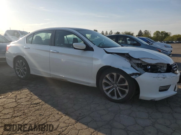 2013 Honda Accord Sport with VIN 1HGCR2F59DA162244, listed as a Copart auction lot 54545885 with 151,064 mi miles and Salvage Title. Bid and sale history available at DreamBid. Image 4.