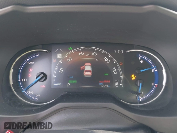 2024 Toyota RAV4 Hybrid XLE Premium with VIN 4T3B6RFV6RU146619, listed as a IAAI auction lot 42060476 with 22,594 mi miles and . Bid and sale history available at DreamBid. Image 7.