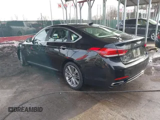 2018 Genesis G80 3.8L z VIN KMHGN4JE7JU270012, wystawiony jako IAAI lot #41462530 z przebiegiem 125 780 mil mil oraz . Historia ofert i sprzedaży dostępna na DreamBid. Obrazek 3.