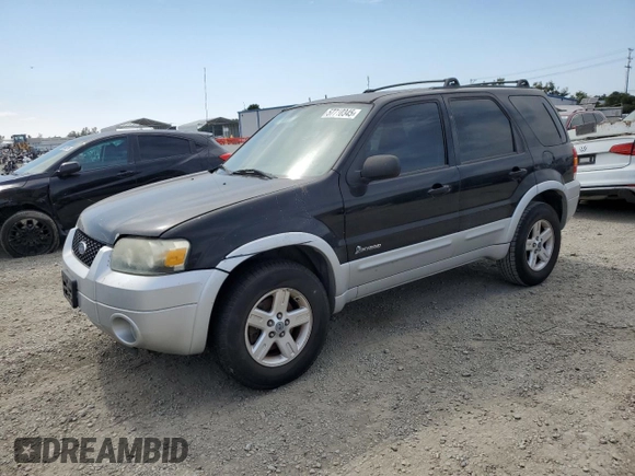 2006 Ford Escape Hybrid with VIN 1FMCU95H46KA58237, listed as a Copart auction lot 57710345 with 185,313 mi miles and Clean title. Bid and sale history available at DreamBid. Image 1.