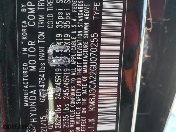 2016 Hyundai Tucson Limited with VIN KM8J3CA22GU070255, listed as a Copart auction lot 53889935 with 145,358 mi miles and Clean Title. Bid and sale history available at carsss.com. Image 13.