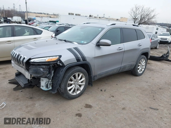 2017 Jeep Cherokee Limited with VIN 1C4PJMDS4HW597175, listed as a IAAI auction lot 41525358 with 87,227 mi miles. Bid and sale history available at carsss.com. Image 2.