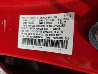 2016 Honda Accord Sport z VIN 1HGCR2F5XGA064568, wystawiony jako Copart lot #54691155 z przebiegiem 131 776 mil mil oraz Szkoda całkowita • Salvage title. Historia ofert i sprzedaży dostępna na DreamBid. Obrazek 13.